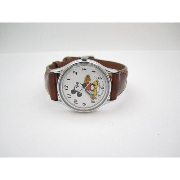Vtg Women Mickey Mouse Lorus Quartz WR Analog 29mm Watch (G720) "New Battery" - Picture 6 of 8